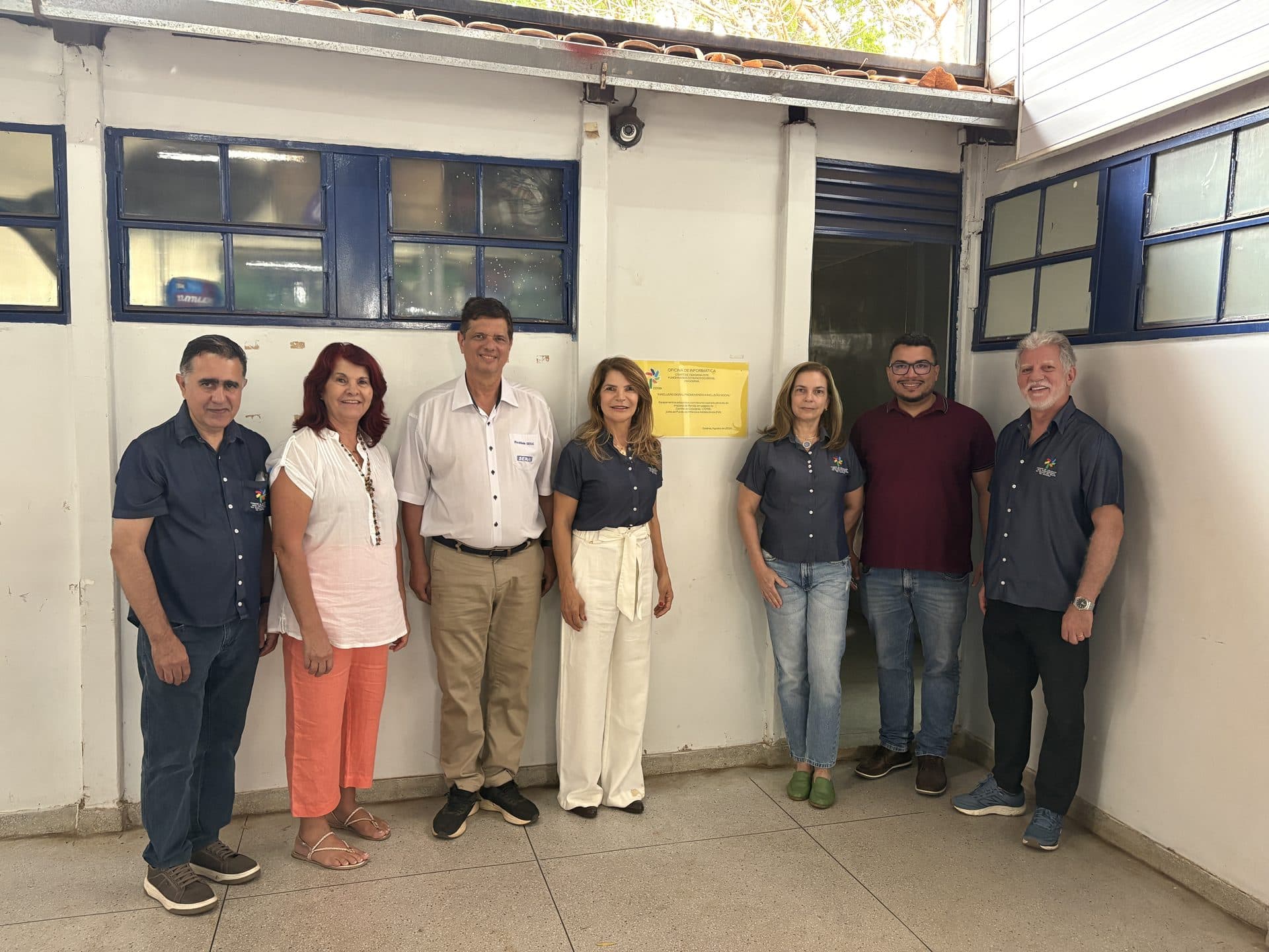 Imagem da notícia: Comitê de Cidadania e SETE inauguram oficina de informática para a inclusão digital de crianças e adolescentes em Goiânia